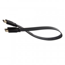 Шнур Hdmi шт.- шт., плоский кабель, gold, чёрный, 2м.