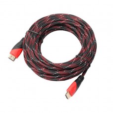 Кабель HDMI-HDMI Red/Gold, пакет, длина 10 м, ver 1.4.