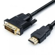 Кабель Dvi-HDMI 2 ferite, 24pin/24pin пакет, длина 3 метр черный