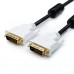 Кабель Atcom Dvi - Dvi 2 феррита длина 5 метров черный