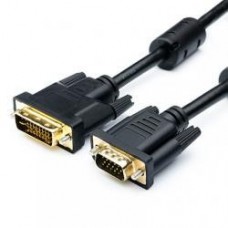 Кабель Vga-Dvi 2 ferite DVI-I пакет длина 1.8 метра черный