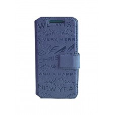 Чехол Florence новогодние рисунки для Samsung I8190 Galaxy S3 Mini книжка вбок, чехол подставка, обложка