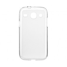 Чехол накладка TPU Samsung I8262 белый прозрачный бампер