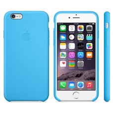 Чехол-накладка для iPhone 5С силиконовый голубой