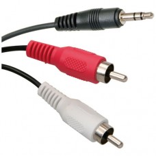 Аудио кабель 4you 2 Тюльпана - mini-jack 3.5 длиной 1,5 метра
