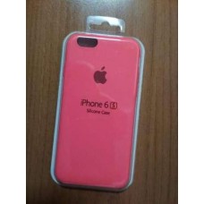 Чехол Накладка Soft Сase Apple iPhone 6 6s MKY32FE/A силиконовая панель бампер ярко-розовая