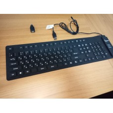 Клавиатура гибкая силиконовая gembird kb-109f keyboard водонепроницаемая