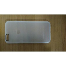 Бампер накладка iPhone 6 6s белый ультратонкий пластик прорезиненная