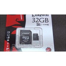Карта памяти Kingston microSDHC 32gb флеш карточка микроСД 32 ГБ