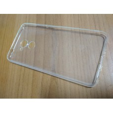Чехол накладка Huawei Y7 2017 бампер панель прозрачная silicone case