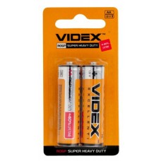 Батарейка VIDEX R06P/AA, 2шт BLISTER (солевая)