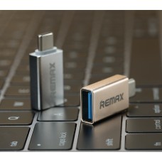 Адаптер Type C-USB 3.0 Remax RA-Otg1 Otg золотой