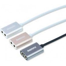 Переходник Remax 3.5mm Share Jack Cable RL-20S gold