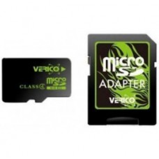 Карта памяти Verico MicroSDHC 32GB Class 4 + SD adapter