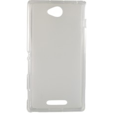 Накладка гибкая для Sony Xperia C S39h white