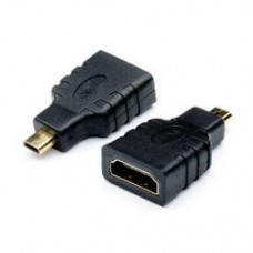 Переходник microHDMI male папа - HDMI female мама адаптер