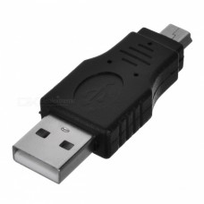 Переходник штекер Usb A - папа штекер mini Usb 5pin