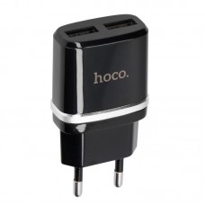Сзу 2Usb Hoco C12 Black Usb Cable iPhone 6 2.4A