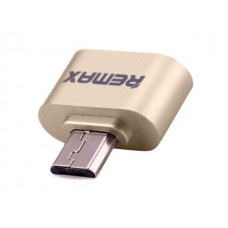 Адаптер Otg Remax MicroUSB папа - USB мама (RA-Otg) Золотой