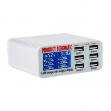 USB Adapter Sunshine SS-304D 6USB + LCD (Fast charge)