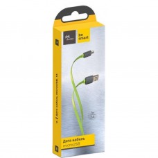 Дата кабель Florence Color microUSB 1m 2A Lime green FDC-M1-2L
