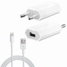 Сетевое зарядное устройство Apple USB 1A + cable Lightning Foxсonn white (RL052478)