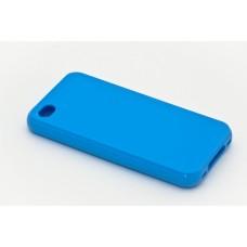 Чехол-накладка силикон для iPhone 4/4S синяя