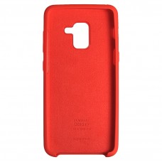 Чехол накладка Samsung A8 (2018) A530 Soft Case красная