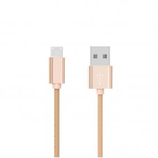 Кабель микро USB Hoco X2 Knitted MicroUSB Gold 1m