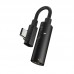 Переходник 2-в-1 Type-C - Audio 3.5 + Tуpe-C питание Hoco LS19