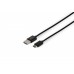Кабель USB - Type-C Optima Light Speed 1 метр самый дешёвый черный