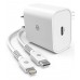 Зарядное быстрое Hoco C71a 18W PD rapid charger с кабелем lightning - type-С