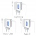 Зарядный адаптер Hoco C75 Imperious DC5V 2.4A EU штекер двойной USB выход