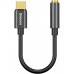 Кабель адаптер Baseus L54 Type-C - AUX 3.5 мм черный (CATL54-01)