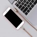 Кабель поворотный для iPhone - Hoco capsule U17 угловой 120 см коричневый