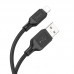 Кабель Lightning Hoco Lightning Cool silicone data cable X90 для айфон 5 6 7 8 11 12 1 метр черный
