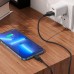 Кабель Lightning Hoco Lightning Cool silicone data cable X90 для айфон 5 6 7 8 11 12 1 метр черный