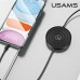 Индукционное зарядное устройство USAMS + Lightning CC96WH01 черное