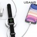 Беспроводное зарядное устройство 3-в-1 для Apple USAMS CC96WH02 белое