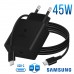 Зарядное устройство - комплект с кабелем Samsung 45W USB-C PD черное (TA845XBEGRU)