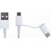 Кабель Xiaomi Mi 2 в 1 SJV4082TY microUSB + type-c 1 метр