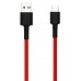 Кабель дата и зарядный Xiaomi Mi оригинал Type-C Braided SJV4110GL в оплётке красный