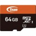 Карта памяти Team microSDXC 64GB Class 10 UHS-1 U3 (с адаптером) (TUSDX64GUHS03)