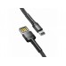 Кабель iPad iPhone Baseus Cafule Lightning Special Edition 2.4A 1 метр (CALKLF-GG1)