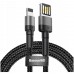 Кабель iPad iPhone Baseus Cafule Lightning Special Edition 2.4A 1 метр (CALKLF-GG1)