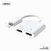 Переходник REMAX Concise Series Lightning to Dual Lightning RL-LA07i 2A