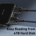 Хаб разветвитель тайп-с BASEUS Fully Folded Portable 4in1 4xUSB2.0 Micro USB + питание