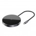 USB хаб Baseus Circular Mirror Wireless Charger intelligent HD HUB темно-сірий WXJMY-A0G