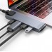 Хаб USB Baseus thunderbolt C+Pro Seven-in-one smart HUB docking station сірий CAHUB-L0G