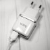 Блок питания с кабелем Hoco C12 2.4A 2 USB + lightning для iPhone 11 X 8 7 6 в комплекте